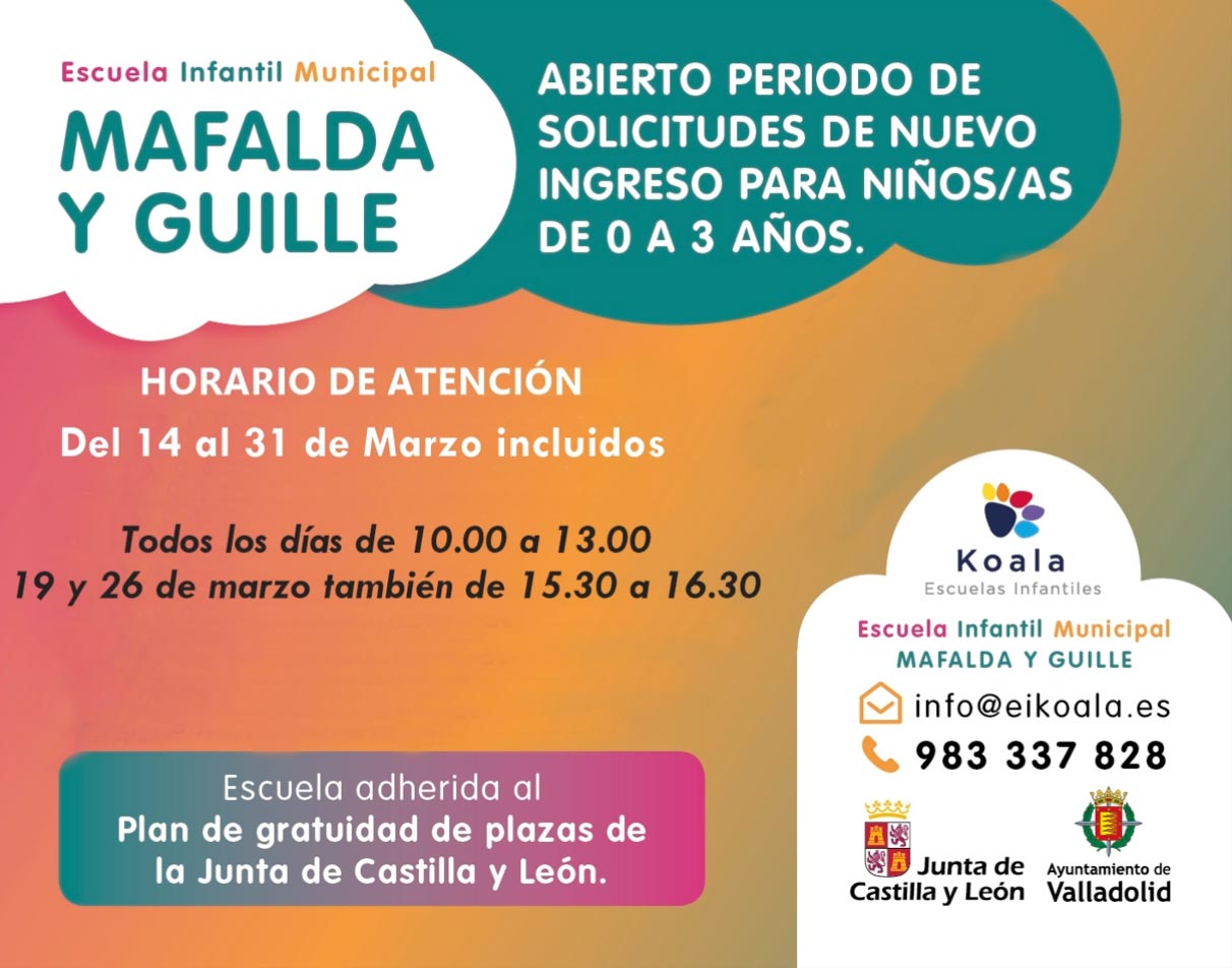 Solicitar plaza en la escuela infantil
